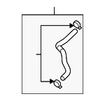 254151D100 - Cooling System: Lower Hose for Kia Image