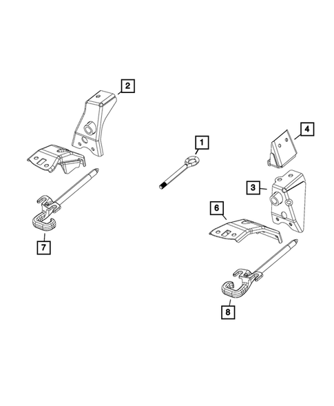 Trailer Tow and Tow Hooks for 2016 Jeep Renegade #0