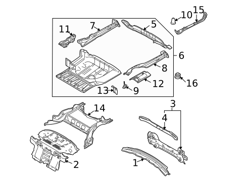 Rear Body for 1997 BMW 528i #0