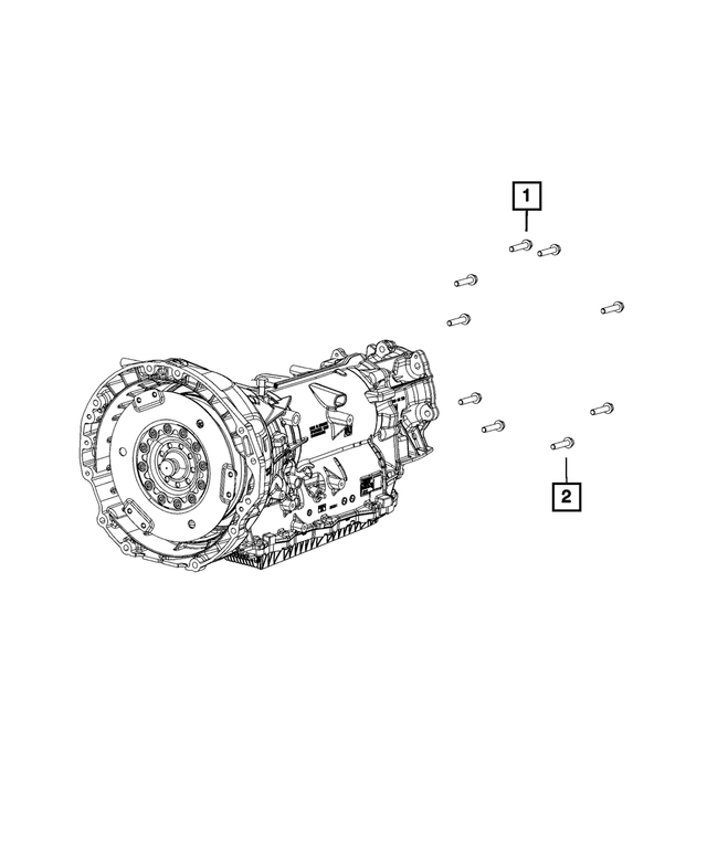 6510217AA - 845RE; 8-Speed; Automatic Transmission: 2 End Stud for Mopar Image