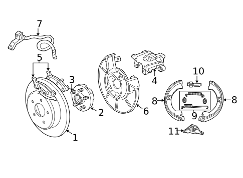 Rear Brakes for 2001 Dodge Grand Caravan #2