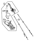 1HX63DX9AJ - Brakes: Parking Brake Sled Assembly for Mopar Image image
