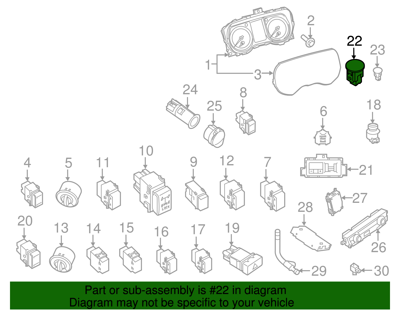2009-2025 Nissan Auto Lamp Sensor 28576-5RA0A | Parts for