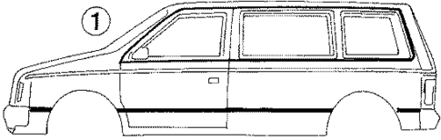 Stripe Tape for 1988 Dodge Caravan #1