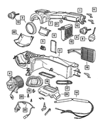 5170954AA - Air Conditioning &amp; Heater: Blend Door Actuator for Jeep: Cherokee, Wrangler Image