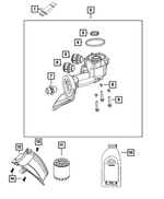 53010751AB - Engine: Oil Filter Connector for Mopar Image