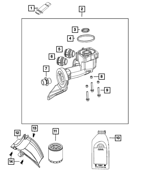 Engine Oiling, Oil Pan and Indicator (Dipstick) for 2021 Ram 1500 #1