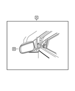 82210283 - Mopar Accessories - Component Parts: Outside Rearview Mirror for Dodge: Durango Image