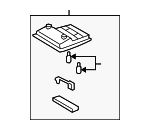 8126060750B0 - Body: Map Lamp Assembly for Toyota Image