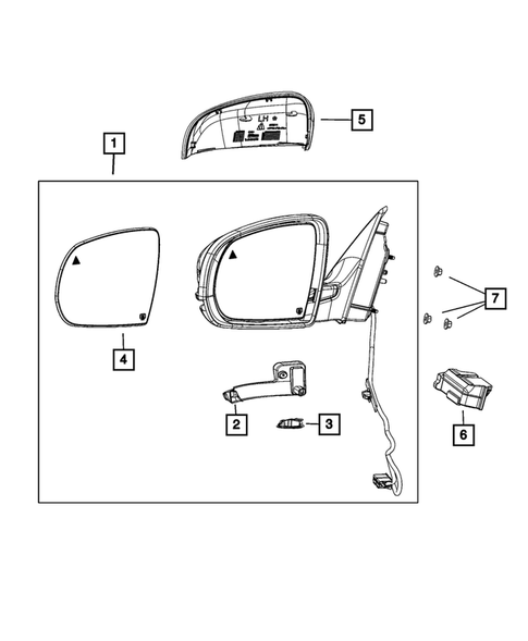 Exterior Mirror for 2023 Jeep Cherokee #0