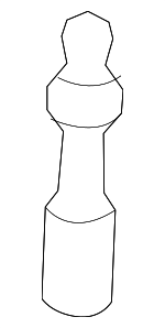 13717846672 - Engine: Mount Bracket Ball Stud for BMW: M5, M6, M6 Gran Coupe Image