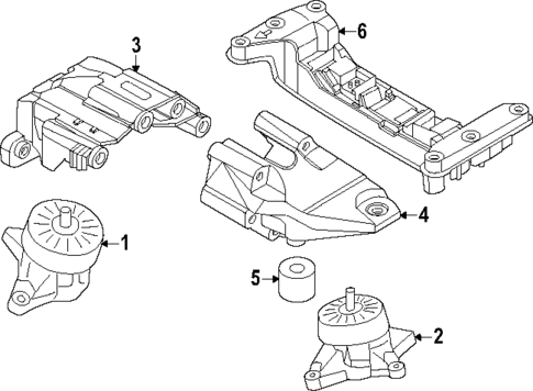 Engine & Trans Mounting for 2025 Genesis GV80 Coupe #0