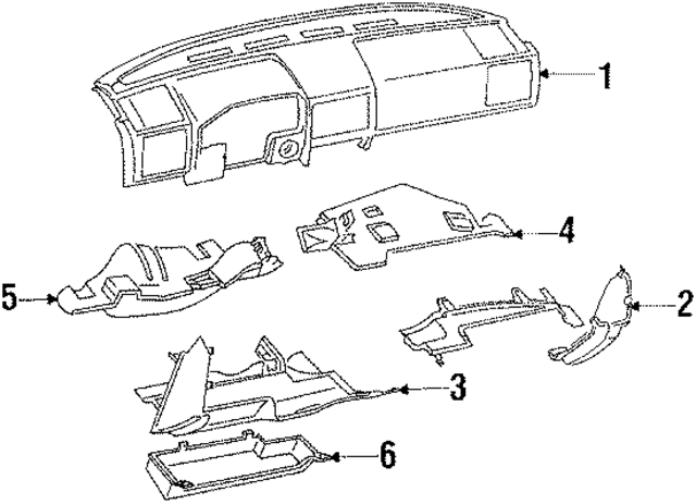 443857039B5AY - Body: Instrument Panel for Audi Image
