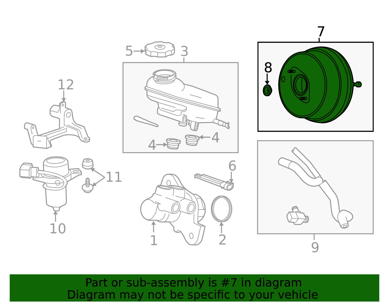 2013-2024 GM Brake Booster 85520935 GM | GMPartsDirect.com