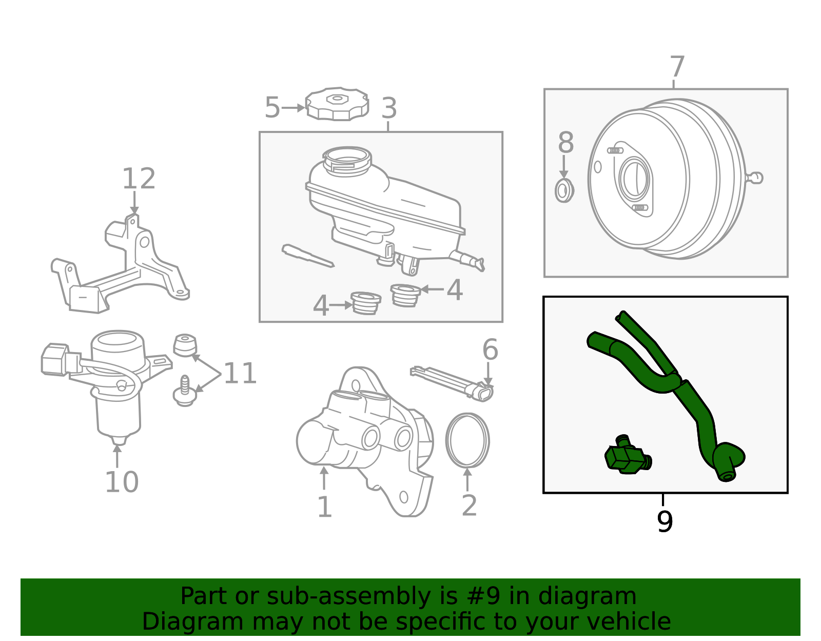 84046828 84042388 - High-Quality Power Brake Booster Vacuum Hose Assembly for ...