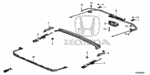 93500050100H - Interior/Bumper: SCREW, PAN (5X10) for Honda Image