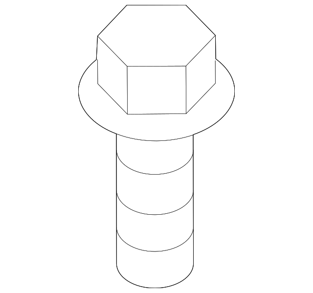Hold Down Strap Bolt - Porsche (N-107-371-01)