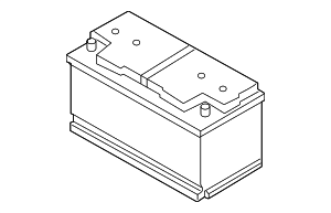 9A7915089B - Electrical: Vehicle Battery for Porsche Image