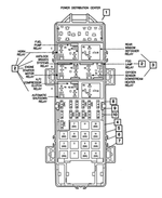 6102076AA - Electrical: Fuse Cartridge for Chrysler: 300M, Concorde, Pacifica, PT Cruiser, Sebring, Town &amp; Country, Voyager | Dodge: Caravan, Grand Caravan, Intrepid, Neon, Ram 1500, Ram 2500, Ram 3500, Stratus, Viper | Jeep: Grand Cherokee, Liberty, Wrangler Image