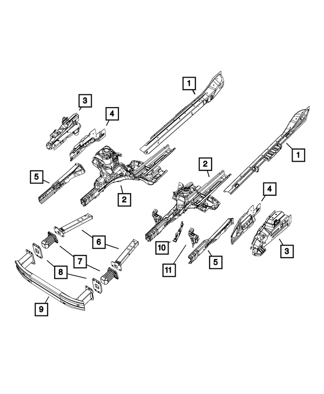 68392058AA - : Front Energy Absorber, Right for Mopar Image