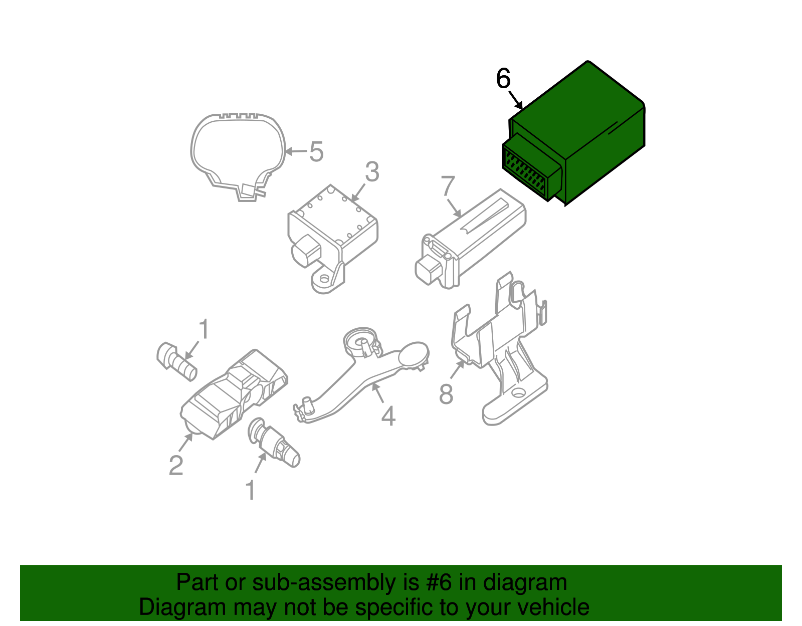 36236785279 - 2003-2012 BMW RDC Control Module (36-23-6-785