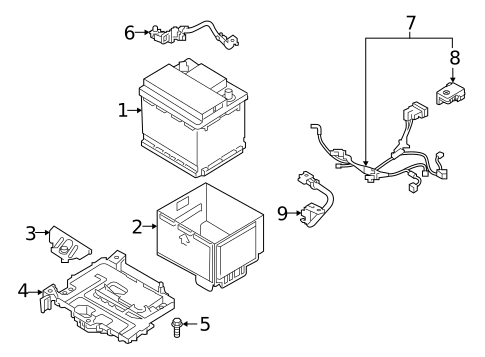 Battery for 2018 Kia Forte #0