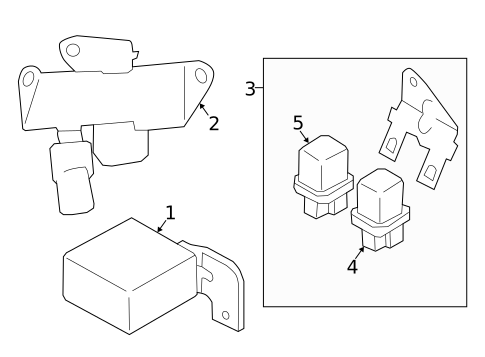 Daytime Running Lamp Components for 2005 Subaru Forester #0