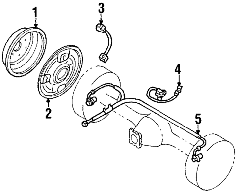 Anti-Lock Brakes for 1991 Isuzu Rodeo #1