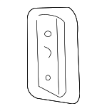 XW4Z54235A68AA - Body: Door Check Cover for Lincoln: LS Image