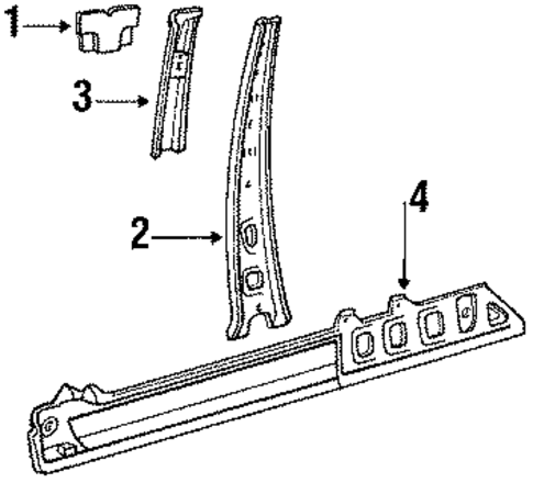 Center Pillar & Rocker for 1988 Toyota Tercel #0