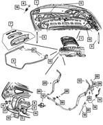 5008826AJ - Body Sheet Metal Except Doors: Decklid Weatherstrip for Mopar Image