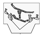 60400S4LA00ZZ - Body: Radiator Support for Honda: Accord Image