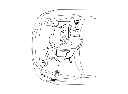 Wiring Harness for 2010 Nissan Altima #1
