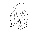 J00164345 - Body: Lower Gate Trim Retainer Clip for Mazda: 3, 5, 6, 626, CX-3, CX-30, CX-5, CX-50, CX-7, CX-70, CX-9, CX-90, Miata, Millenia, MPV, MX-30 EV, Protege, Protege5 Image