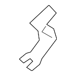 281743J000 - Engine: Upper Cover Clamp for Genesis: G70 | Hyundai: Accent, Elantra, Elantra GT, Kona N, Santa Fe, Santa Fe Sport, Santa Fe XL, Sonata, Tucson, Veloster, Veloster N, Veracruz Image