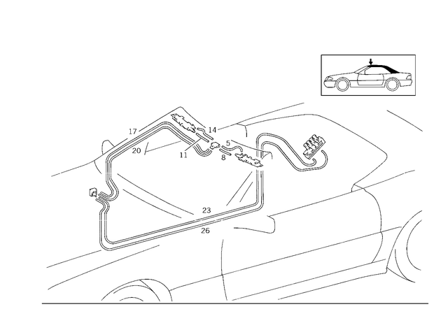 12980633501600 - Hydraulic and Vacuum System: Line for Mercedes-Benz Image image