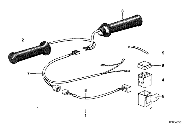 61121243980 - : Wiring Heated Handles for BMW-Motorrad Image