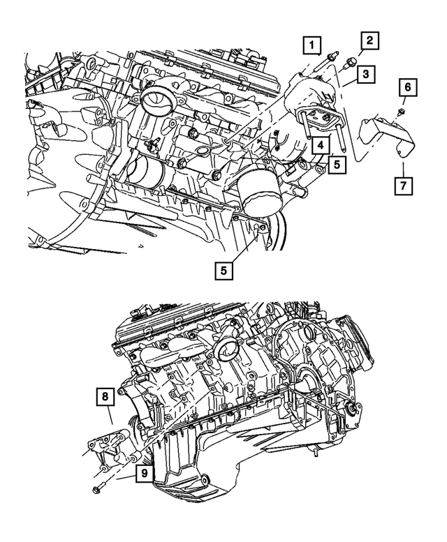 5037794AB - 6.1L Gas; Engine: Engine Support Cushion, Right for Mopar Image