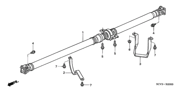 Propeller Shaft for 2005 Honda Element #0