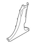 T4K9535LKP - Body: Lower Center Pillar Trim for Jaguar: I-Pace Image