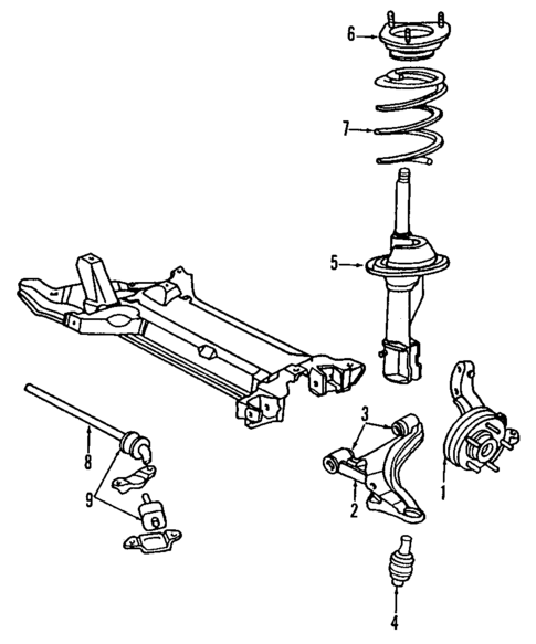 Suspension Components for 1990 Chrysler Imperial #1