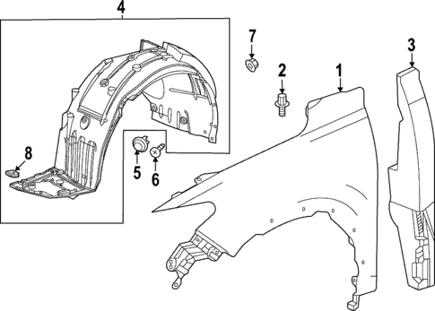 Fender & Components for 2023 Honda HR-V #0