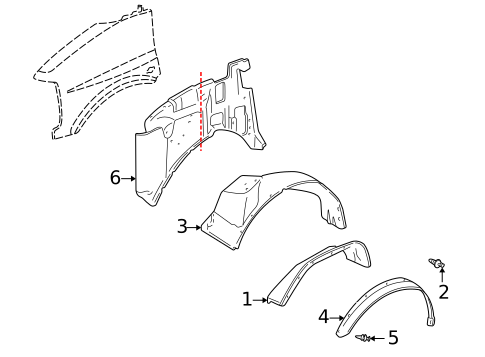 Inner Components for 1996 Chevrolet Express 1500 #0