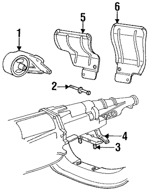 Engine & Trans Mounting for 1995 Dodge Ram 3500 #0