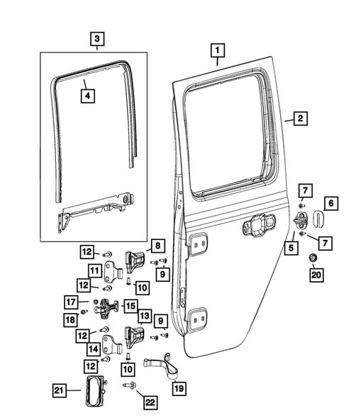 Rear Door for 2026 Jeep Gladiator #1