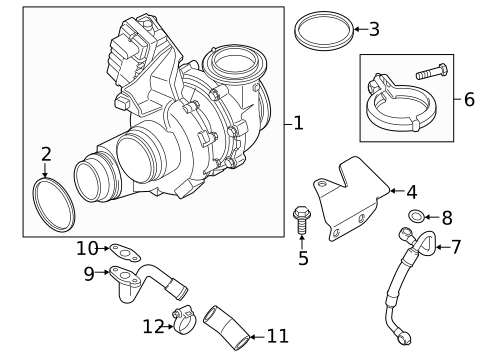 Turbocharger & Components for 2016 BMW 535d #0
