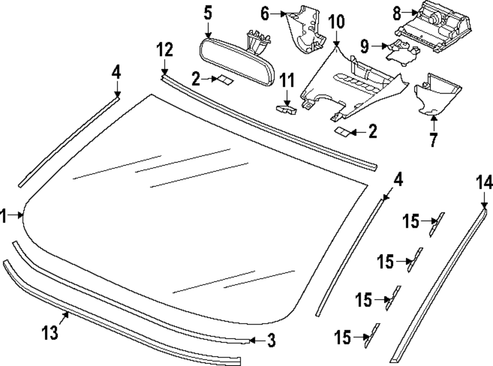 ACCです 73111-30A-A01 - Windshield 2023-2025 Honda Accord | Honda