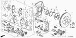 45018SJCA02RMN - Chassis: CALIPER SUB-ASSY., R. FR. for Honda Image