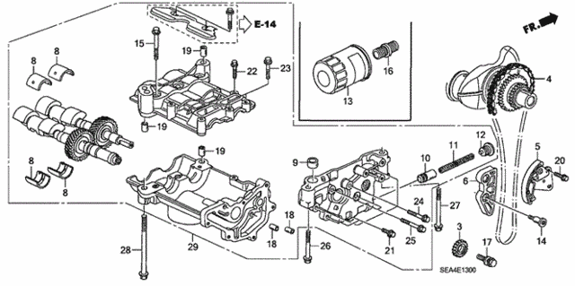 Oil Pump for 2006 Acura TSX #0