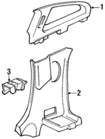 624711703122 - Body: Upper Quarter Trim for Toyota: MR2 Image